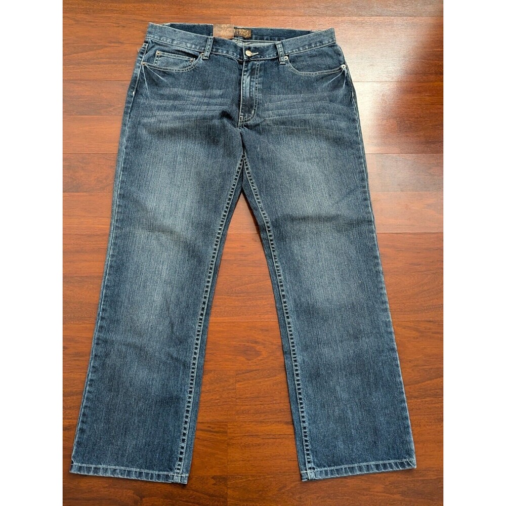 NWT Blue Pronto Uomo 5-Pocket Straight Cut Denim Blue Jeans Men's 36x30 Y2K